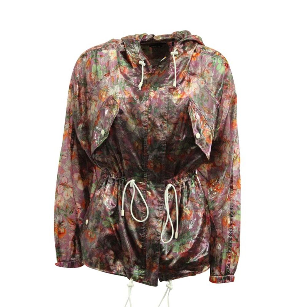Isabel Marant Olaz Floral-Print Hooded Jacket in Multicolor Polyester